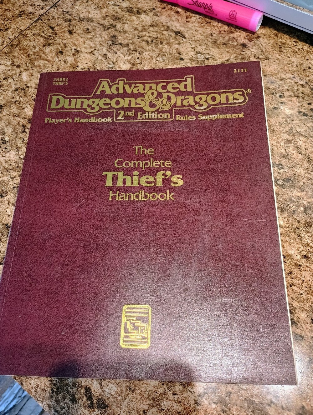 Advanced Dungeons & Dragons 2nd Edition The Complete Thief's Handbook - Maroon